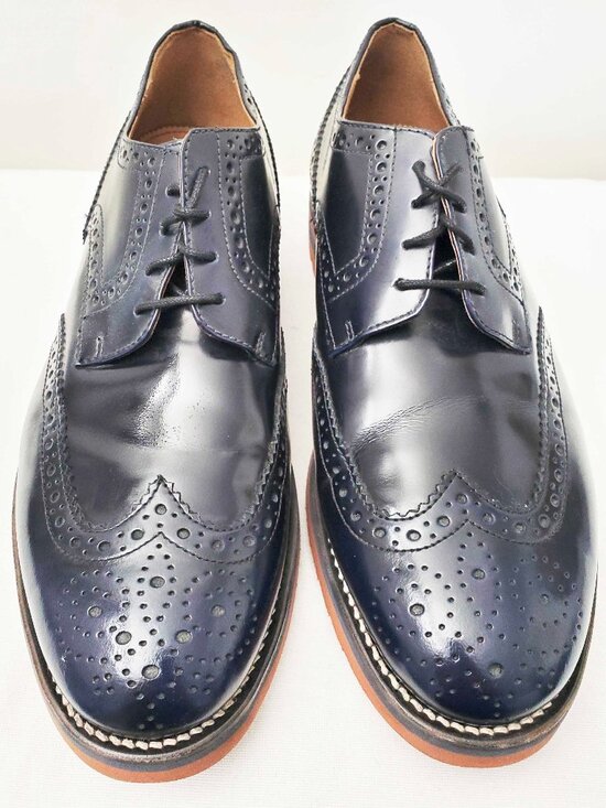 Moral Code Men\'s  Miller Wing-Tip Brogue Blucher Shoes Oxford Dark Navy 9M main image 7